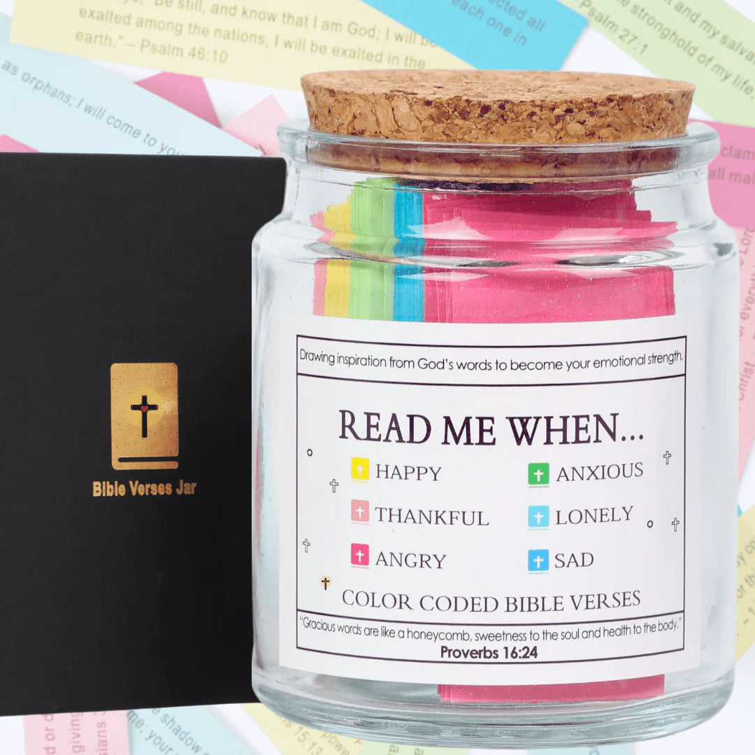 Bible Verses Jar ~ A daily reminder that God is always with you.