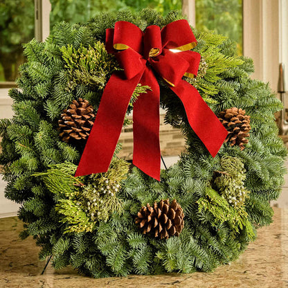 Xmas Wreaths for Front Door ~ Instantly fills your home with the scent of the season.