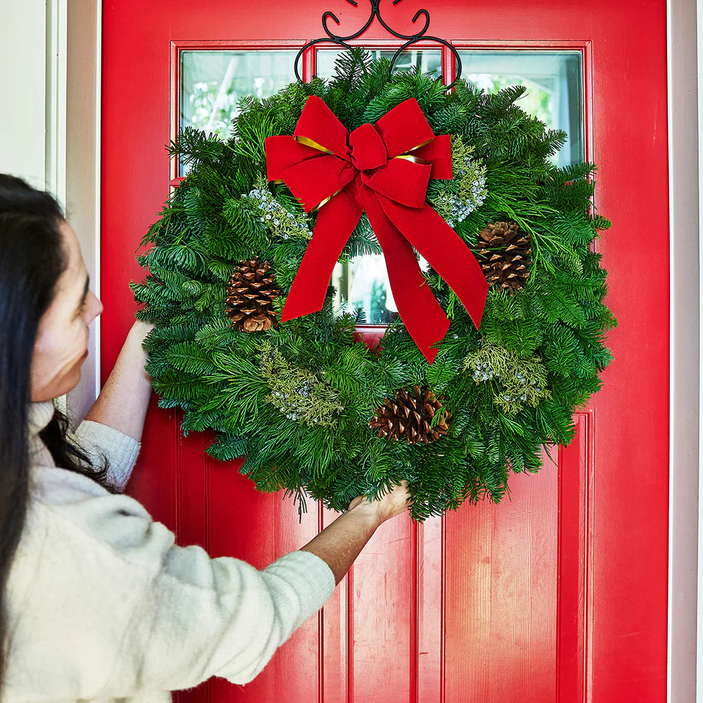 Xmas Wreaths for Front Door ~ Instantly fills your home with the scent of the season.