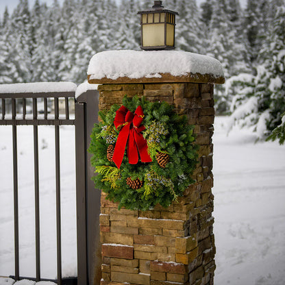 Xmas Wreaths for Front Door ~ Instantly fills your home with the scent of the season.