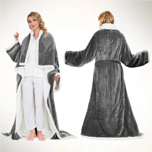 Heated Wearable Blanket ~ Stay warm from shoulders to toes.
