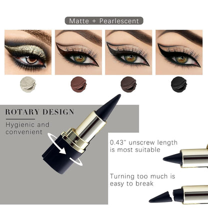 4-Piece Gel Eyeliner Set ~ Effortless precision for bold, defined eyes all day-