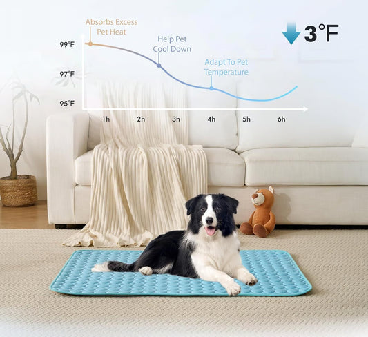 Dog Cooling Mat ~ Instant heat relief without freezing or plugging in