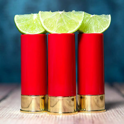 12-Gauge Shot Glass ~ Lock, load, and raise your spirits in style.