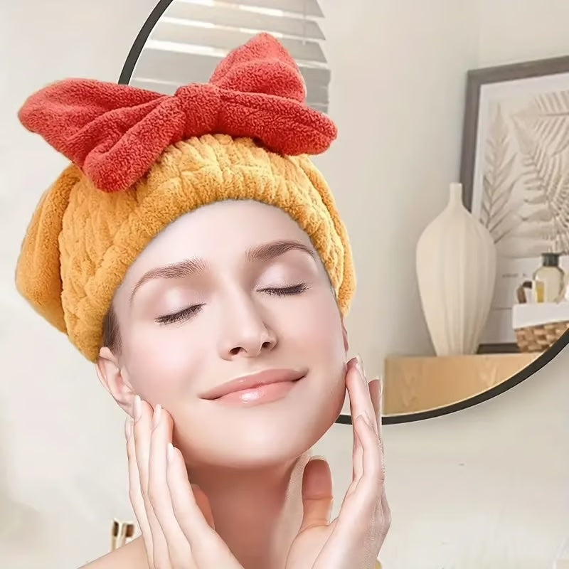 Super Absorbent Hair Towel Wrap ~ Dry your hair faster, naturally, and frizz-free