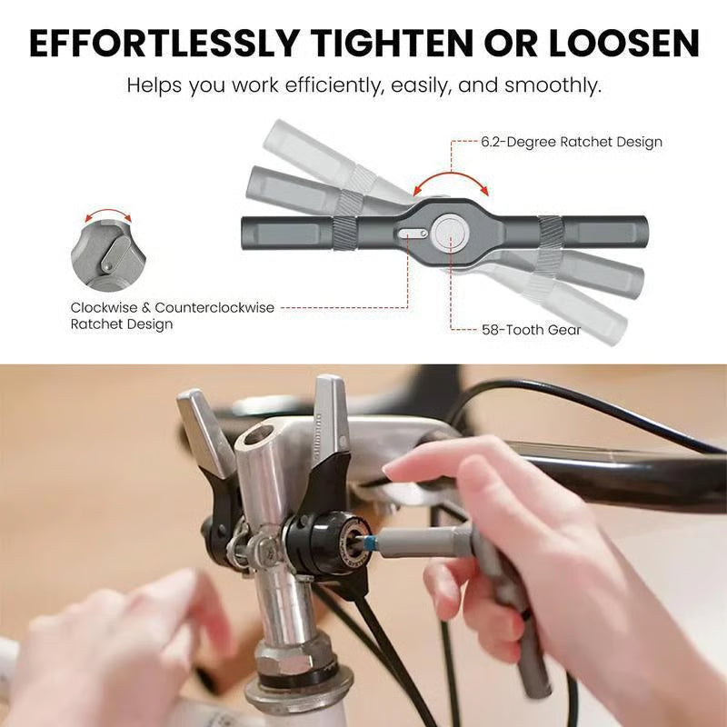 24 in 1 DIY Screwdriver Set ~ Pocket-sized power for home and tech repairs.