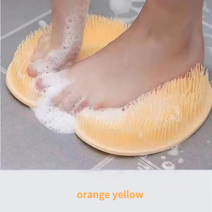 Silicone Shower Foot Scrubber Mat ~ Clean and massage feet hands-free in seconds.