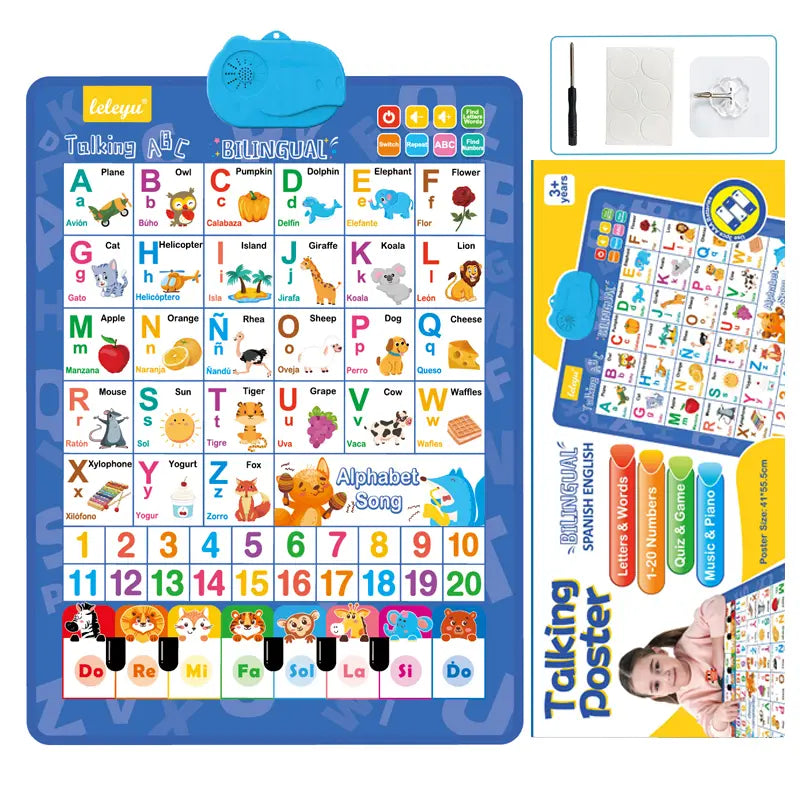 Talking Wall Chart ~ Bilingual learning made fun and effortless.