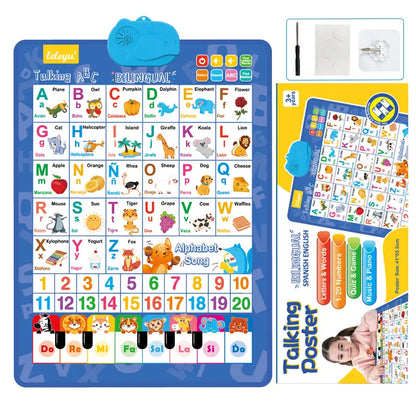 Talking Wall Chart ~ Bilingual learning made fun and effortless.