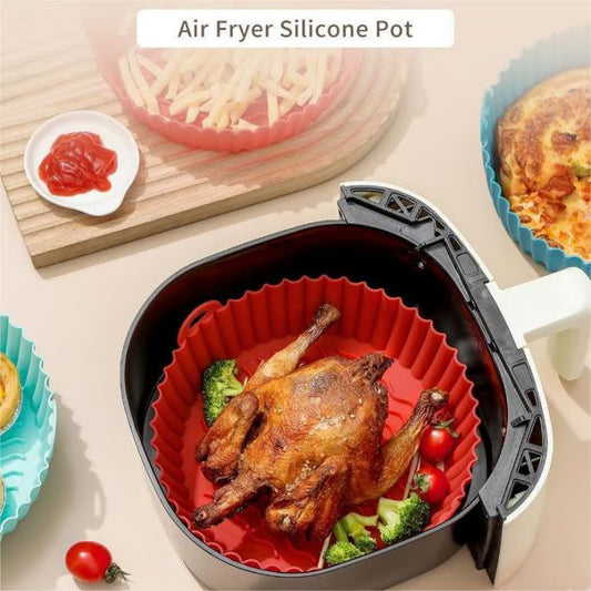 Air Fryer Silicone Baking Tray ~ Keep your fryer clean and cook without the mess.