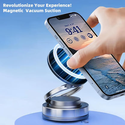 360° Adjustable Vacuum Magnetic Phone Holder ~ Rock-solid grip and perfect viewing from any angle.