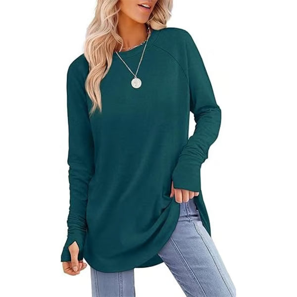 Long Sleeve Thumb Hole Shirts ~ Cozy everyday comfort made effortlessly chic.