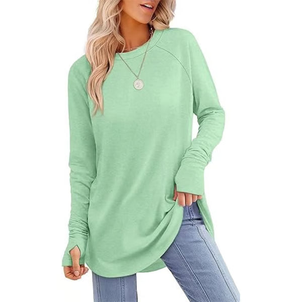 Long Sleeve Thumb Hole Shirts ~ Cozy everyday comfort made effortlessly chic.