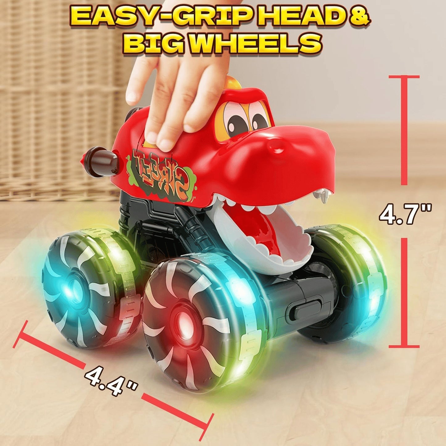 Press & Go Dino Monster Truck ~ The push-and-go toy that never gets old-