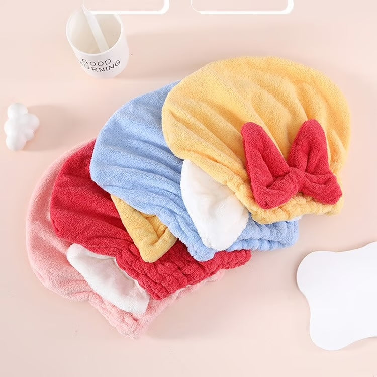 Super Absorbent Hair Towel Wrap ~ Dry your hair faster, naturally, and frizz-free