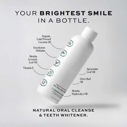 Spearmint Oil Pulling Rinse ~ No mercy for garlic, booze, or 3-day coffee breath.