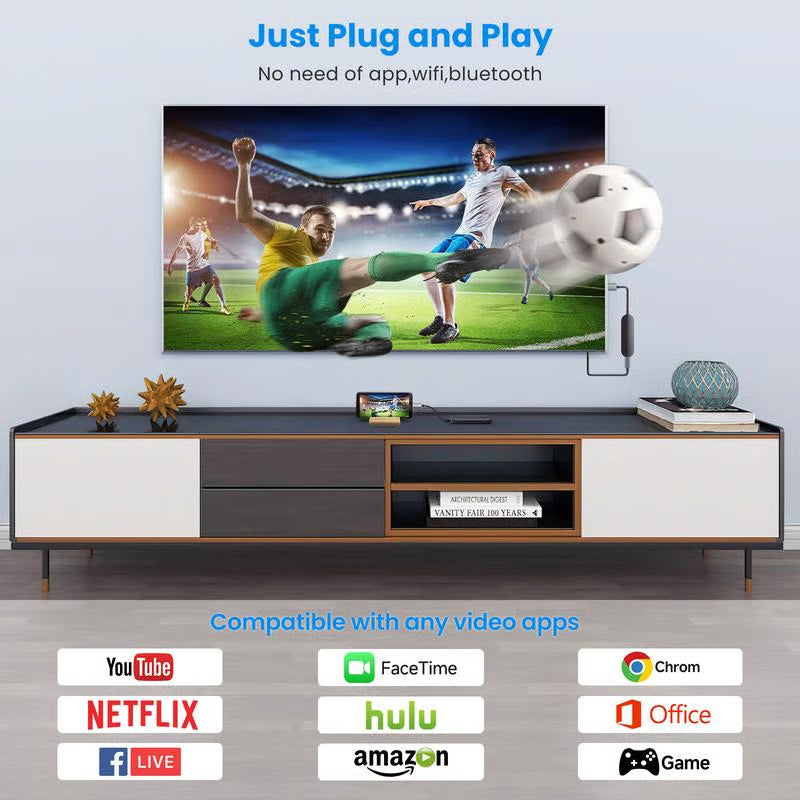 Wireless HDMI Transmitter and Receiver ~ Stream anywhere without Wi Fi or apps.
