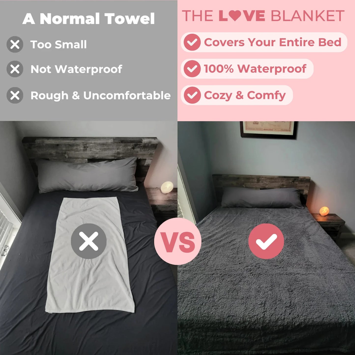 Love Blanket ~ Worry free intimacy without stained sheets.