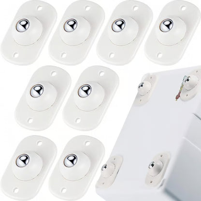 Self Adhesive Caster Wheels ~ Instant 360° mobility for furniture & storage.
