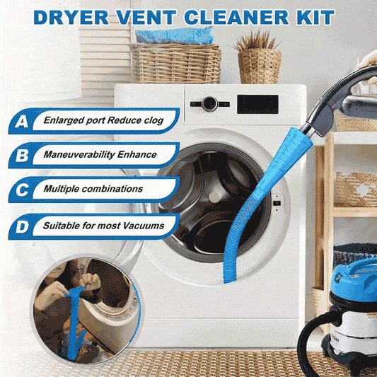 Dryer Vent Cleaning Kit ~ Remove Lint Buildup & Prevent Fire Hazards Effortlessly