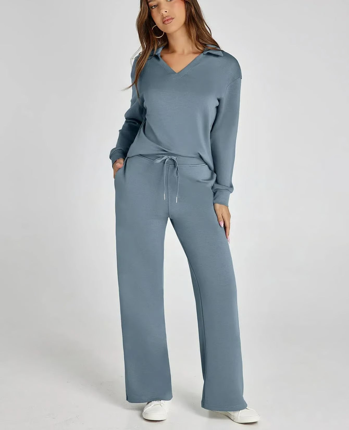 2-Piece Sweatsuit Set ~ Street-ready style with stay-home comfort.