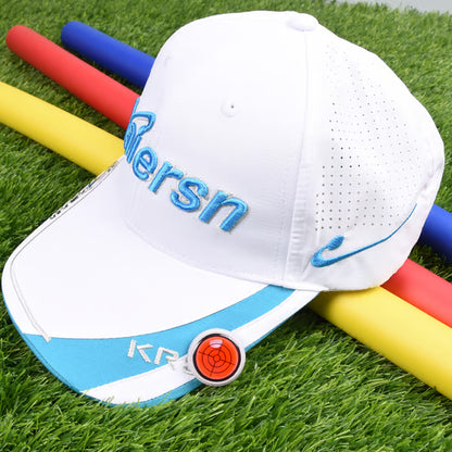 Golf Ball Marker Round Cap Clip Mark ~ Line up perfect putts with tour-level precision.