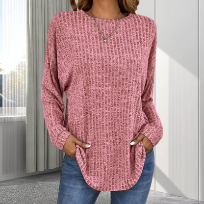 Casual Long Sleeved Top ~ From morning errands to late-night lounging.