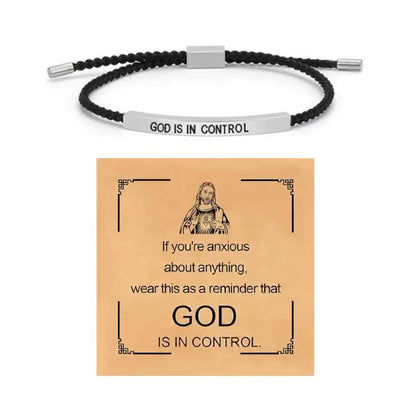 “God is in Control” Inspiring Bracelet / A Daily Reminder of Faith, Peace, and Strength.