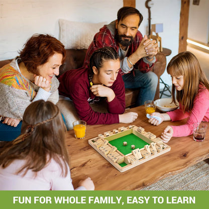 Shut The Box Board Game ~ Old-school bar classic turned family favorite.