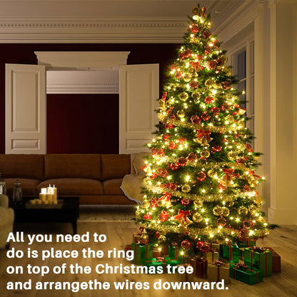 Christmas Tree Waterfall Lights ~ Turn your home into a glowing Winter Wonderland.