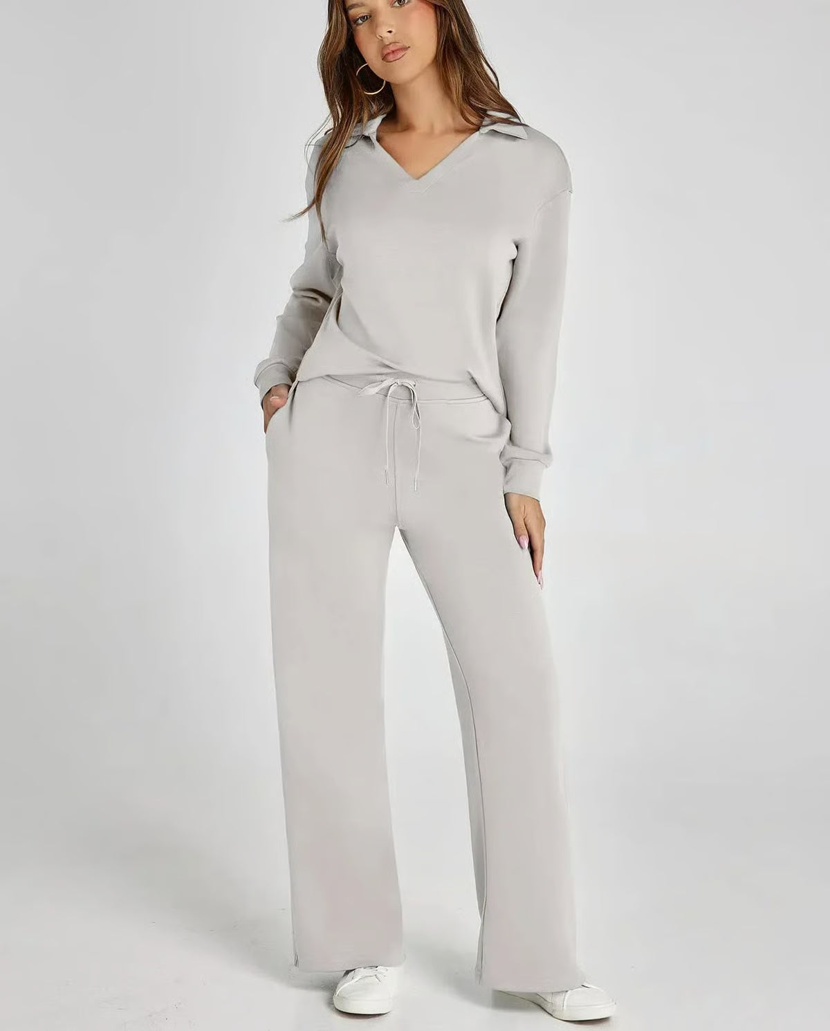 2-Piece Sweatsuit Set ~ Street-ready style with stay-home comfort.