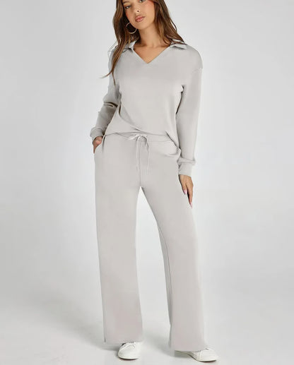 2-Piece Sweatsuit Set ~ Street-ready style with stay-home comfort.
