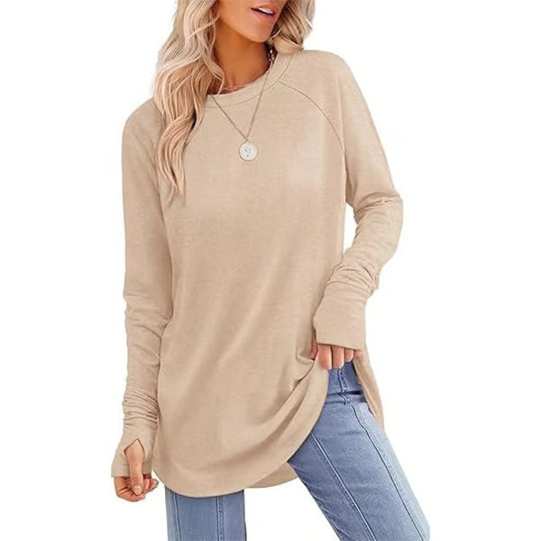 Long Sleeve Thumb Hole Shirts ~ Cozy everyday comfort made effortlessly chic.