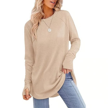 Long Sleeve Thumb Hole Shirts ~ Cozy everyday comfort made effortlessly chic.