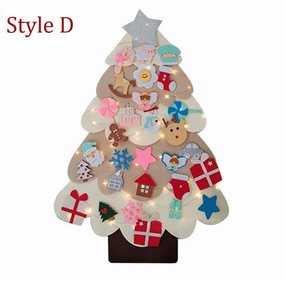 DIY Felt Christmas Tree Set ~ Because toddlers think glass balls are snacks.