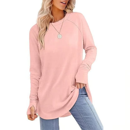 Long Sleeve Thumb Hole Shirts ~ Cozy everyday comfort made effortlessly chic.