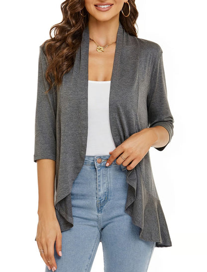 Lightweight Open Front Cardigans ~ Throw-on style that works for any outfit