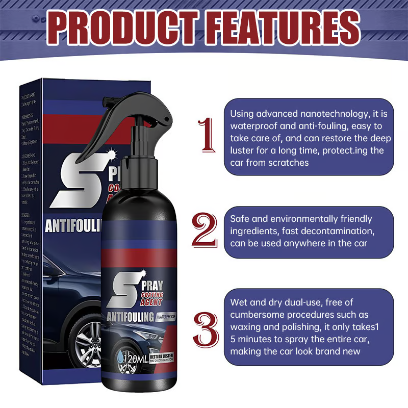 Car Restore Spray ~ Glossy, mirror-like finish in minutes.