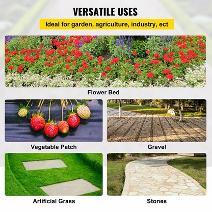 Premium Woven Weed Barrier ~ No chemicals, no mess, just results