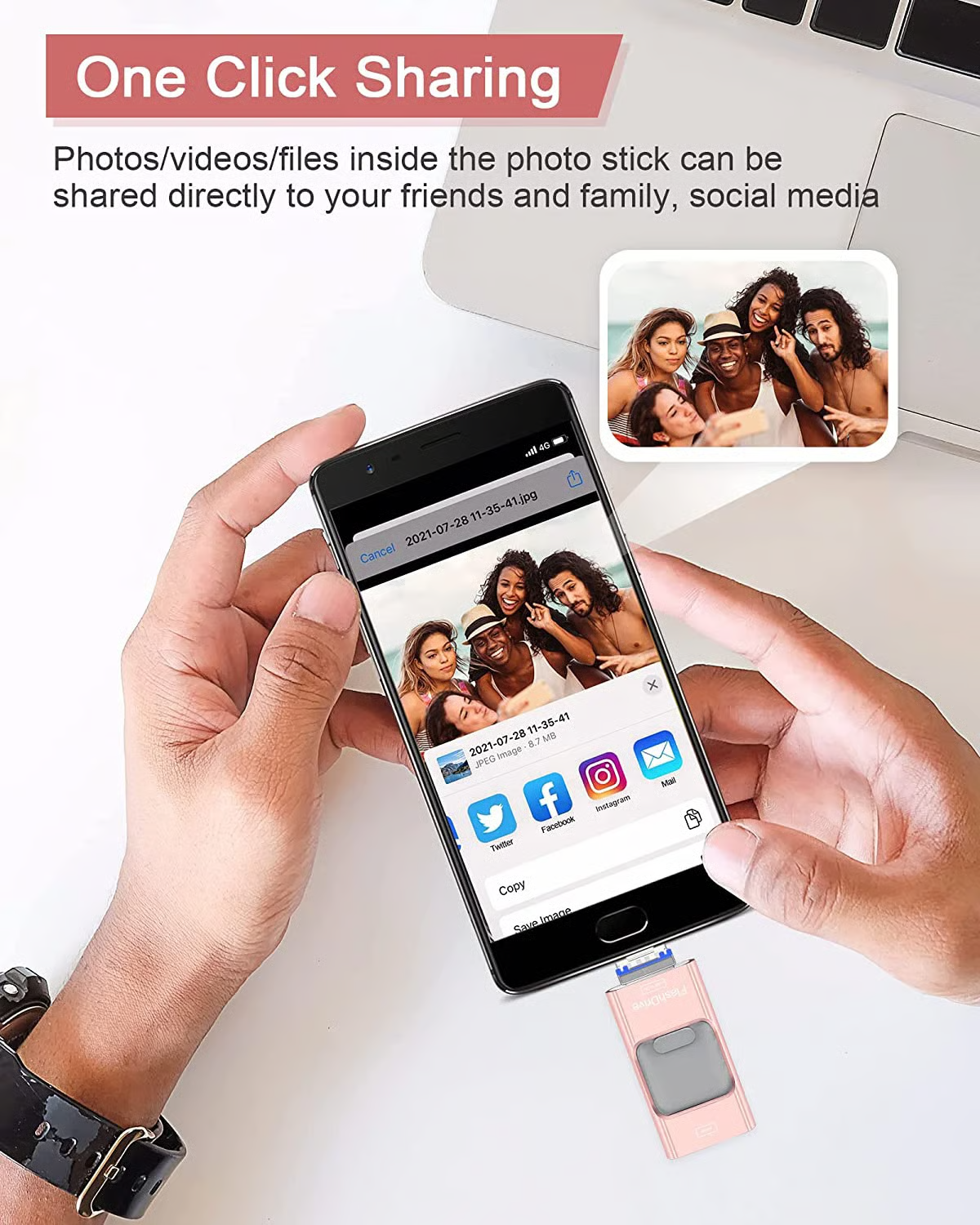 4 in 1 USB Flash Drive ~ The only flash drive you’ll ever need.