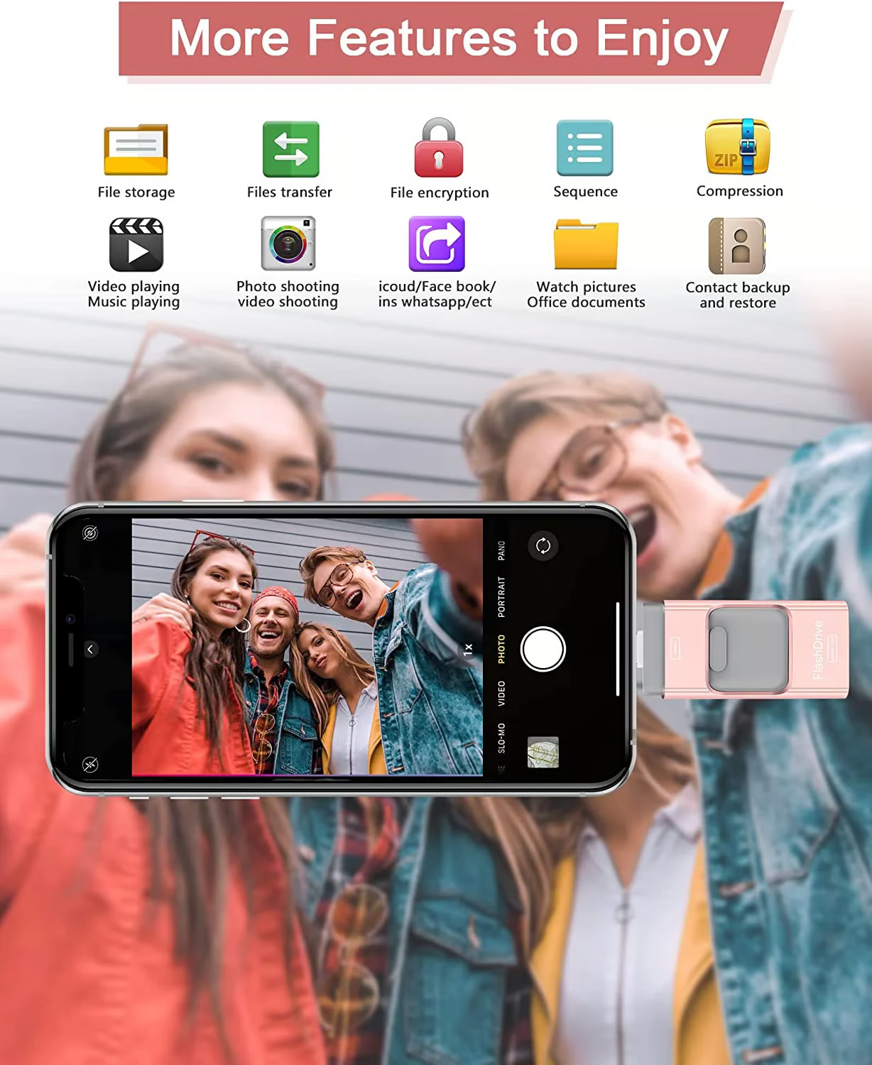 4 in 1 USB Flash Drive ~ The only flash drive you’ll ever need.