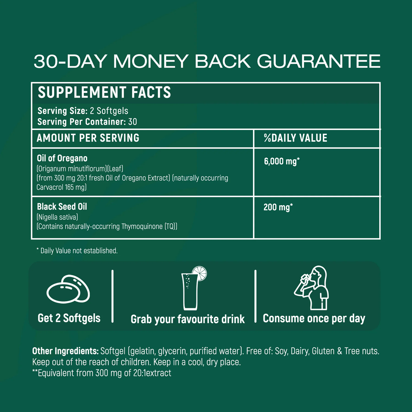 Oil of Oregano Soft Gels ~ Natural immune and gut support in one daily dose