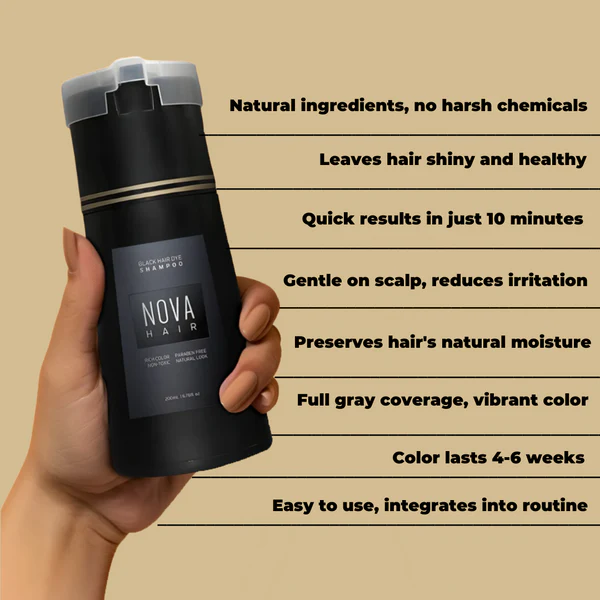 Hair Instant Dye Shampoo ~ Look 10 years younger in 10 minutes