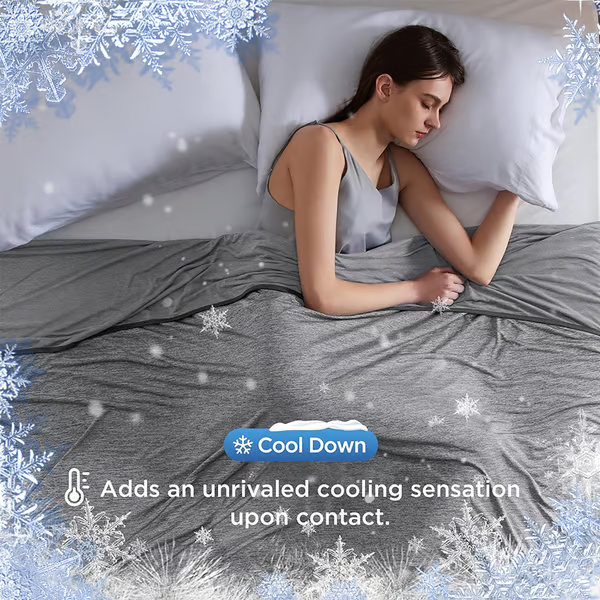 Summer Cooling Blanket / Instantly chill your nights, sleep dry and deep.