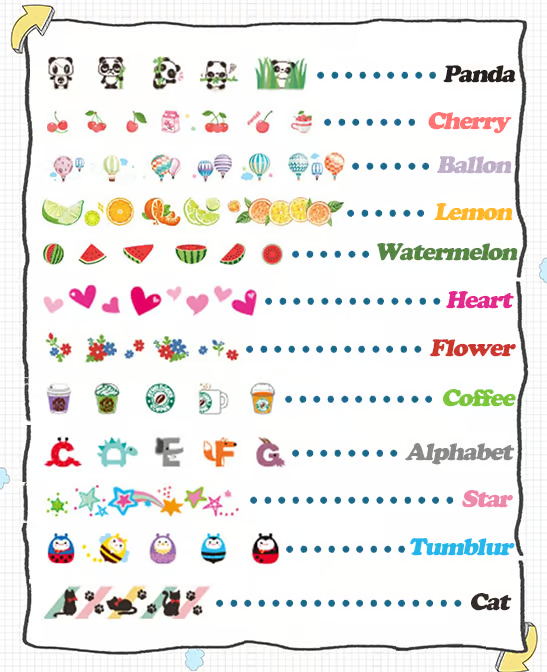 Cute Animals Decorative Pen ~ Instantly decorate notebooks, planners, and more-