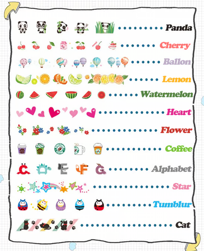 Cute Animals Decorative Pen ~ Instantly decorate notebooks, planners, and more-