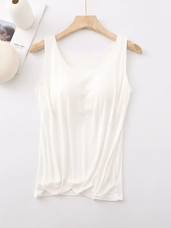 Tank Top with Built-in Bra ~ Stay comfy, supported, and wire-free