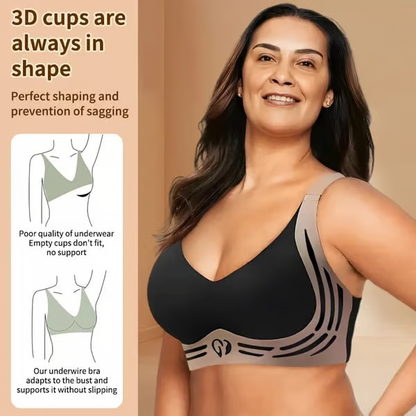 Super Gather Bra ~ Wire-free lift and shaping for all-day comfort