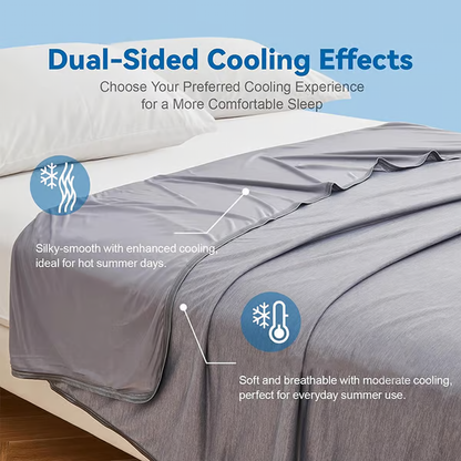 Summer Cooling Blanket / Instantly chill your nights, sleep dry and deep.