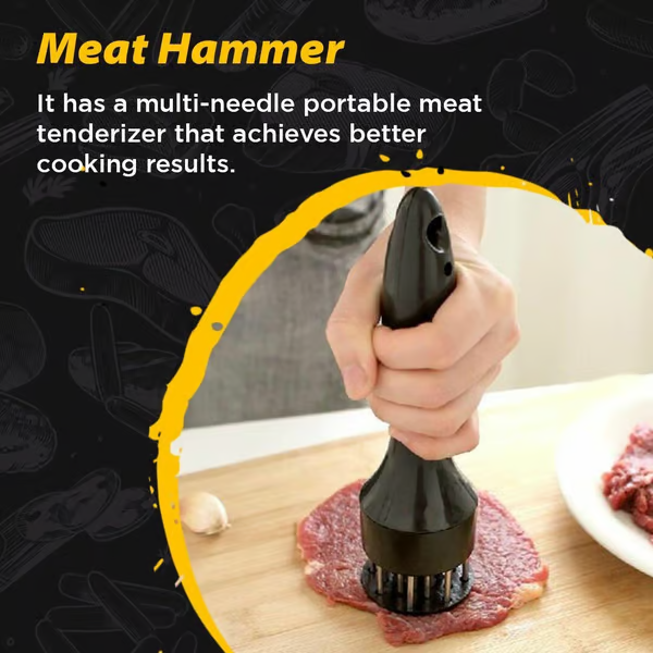 Stainless Steel Meat Tenderizer ~ Turn any cut into a steakhouse-quality bite